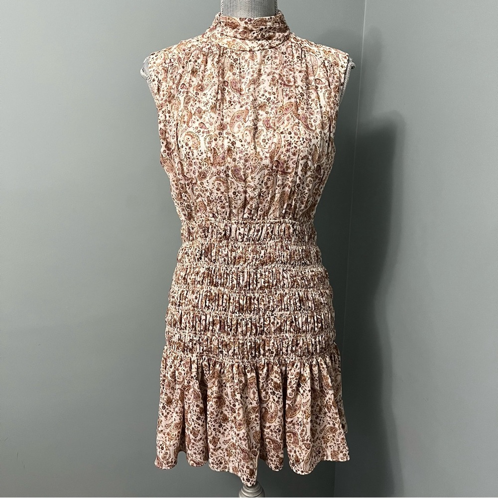 HOUSE OF HARLOW 1960 REVOLVE floral print mini halter dress size small wedding